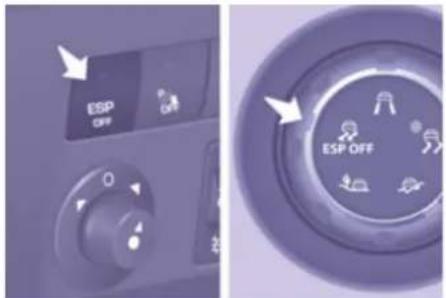 ESP OFF O P OFF ESP OFF