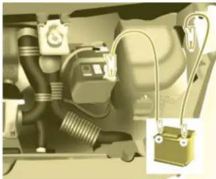 CITROEN Berlingo (2012) - Pour démarrer à partir d'une autre batterie - 1