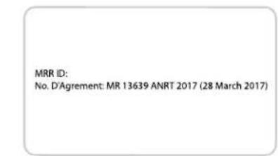 MRR ID: No. D'Agreement: MR 13639 ANRT 2017 (28 March 2017)