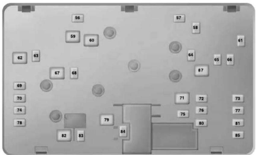 Floor plan diagram with numbered rooms and circular annotations, likely for room design or layout reference.