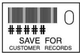 OK ### SAVE FOR CUSTOMER RECORDS