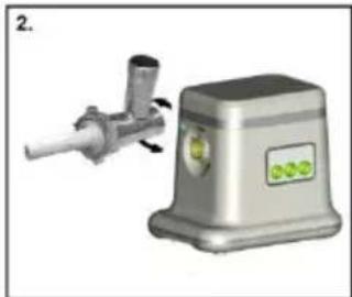 Illustration of a manual cutting tool next to a mounted machine (no text or symbols visible)