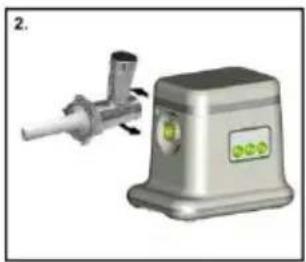 Illustration of a stainless steel robotic arm and a control unit.