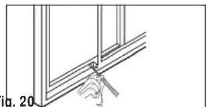 Vis Kit de Fenêtre Coullissante 26.6"~48.5" Rebord de la fenêtre Fig. 11