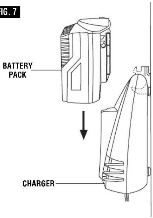 FIG. 7 BATTERY PACK CHARGER