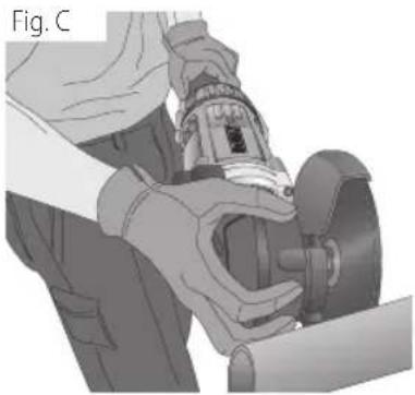 DEWALT DWE4599N - Gear Case Grip (Fig. C) - 1