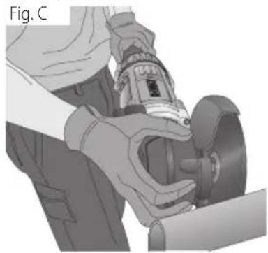 DEWALT DWE4599N - Prise du carter d'engrenage (Fig. C) DWE4559Cn, DWE4559Cng - 1