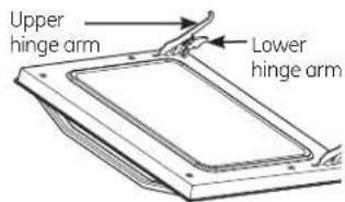 Upper hinge arm Lower hinge arm