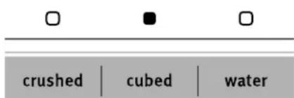 crushed | cubed | water