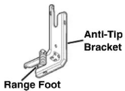 Anti-Tip Bracket Range Foot