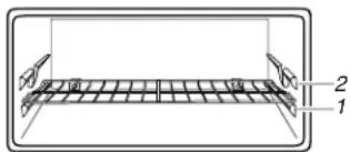 KITCHENAID Architect KGRS505X - Pour replacer les grilles de four : - 1