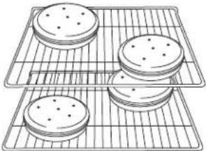 KITCHENAID Architect KGRS505X - Cuisson au four des gâteaux à étages, sur 2 grilles - 1