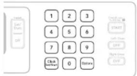1 2 3 4 5 6 7 8 9 Click Left/Right 0 Options