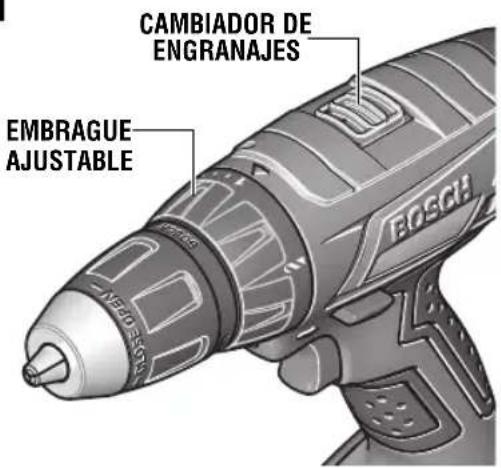 CAMBIADOR DE ENGRANAJES EMBRAGUE AJUSTABLE BOSCH