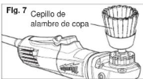 Fig. 7 Cepillo de alambre de copa