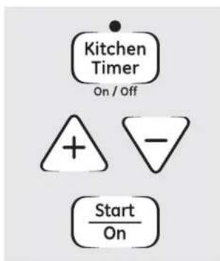 Kitchen Timer On / off + - Start On