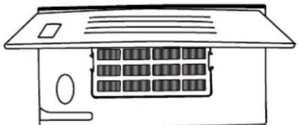 MAYTAG MSB27C2XAM - Cómo instalar el filtro de aire (en algunos modelos) - 2
