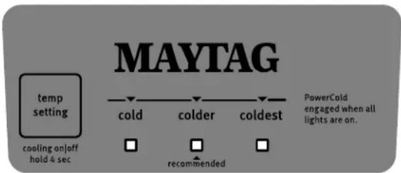 MAYTAG MRT318FZDM - Commandes de température - 1