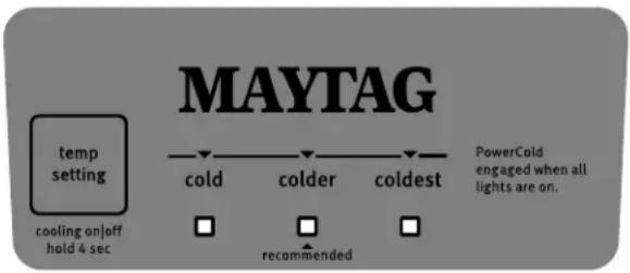MAYTAG MRT318FZDM - Control de temperatura - 1
