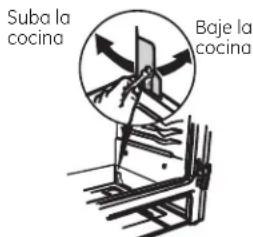 Suba la cocina Baje la cocina