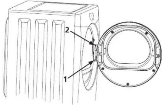 FRIGIDAIRE Affinity 7.0 cu FAQE7001LW - Cómo extraer la puerta - 1