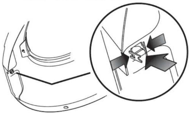 FRIGIDAIRE Affinity 7.0 cu FAQE7001LW - Reversing the hinge - 2