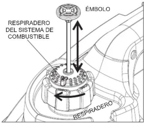 ÉMBOLO RESPIRADERO DEL SISTEMA DE COMBUSTIBLE RESPIRADERO
