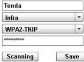 Tenda Infra WPA2-TKIP Scanning Save