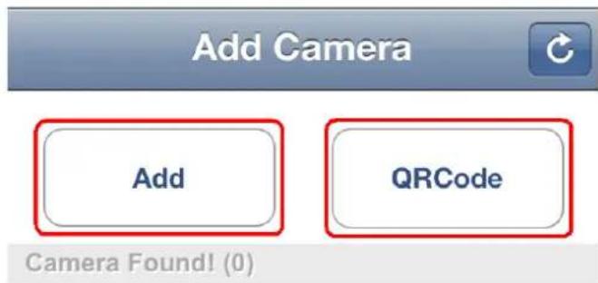 Add Camera Add QRCode Camera Found! (0)
