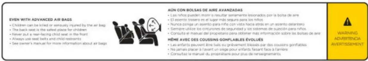 TESLA Model S (2012) - Directives concernant le transport des enfants - 2