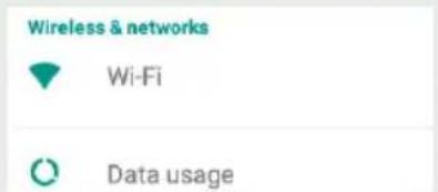 Wireless & networks, Wi-Fi, Data usage