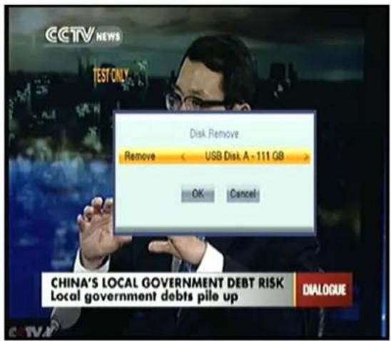 CCTV NEWS TEST ONLY Disk Remove Remove USB Disk A - 111 GB OK Cancel CHINA'S LOCAL GOVERNMENT DEBT RISK Local government debts pile up DIALOGUE