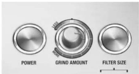 POWER GRIND AMOUNT FILTER SIZE