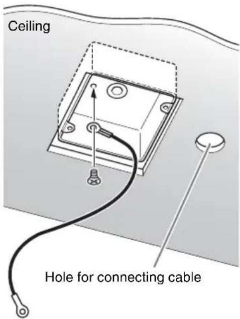 Ceiling Hole for connecting cable