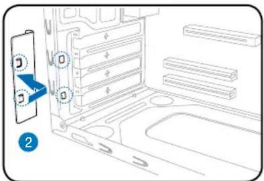 ASUS V2-M2NC61P - Installer une carte d'extension - 2