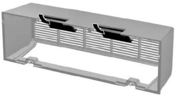 HP rp 5800 - Installation du cache pour ports optionnel - 1