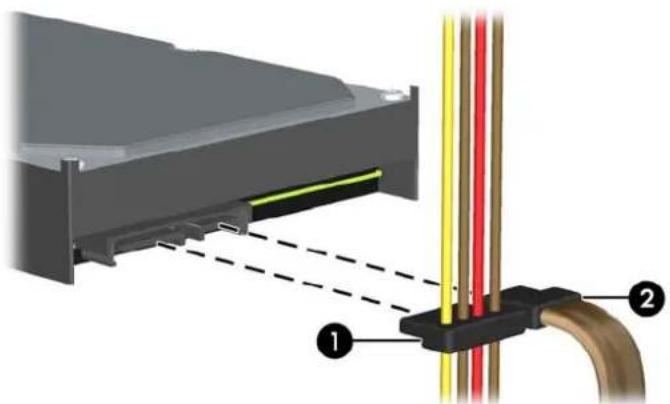 HP rp 5800 - Retrait et remplacement du disque dur interne 3,5 pouces principal - 5