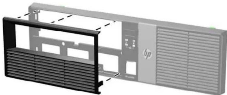 HP rp 5800 - Installation d'un panneau de lecteur optique - 2