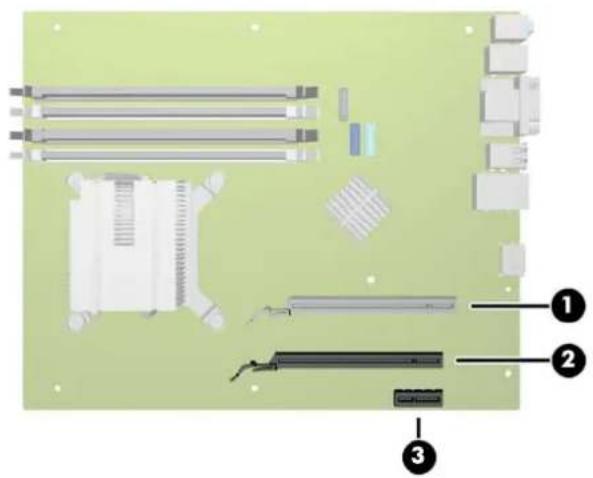 HP rp 5800 - Installation d'une carte d'extension demi-hauteur - 2