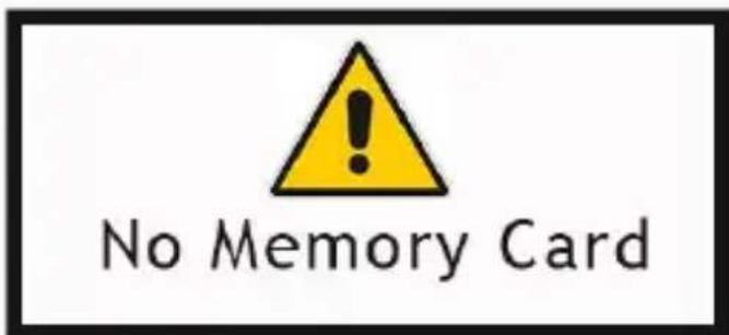 No Memory Card
