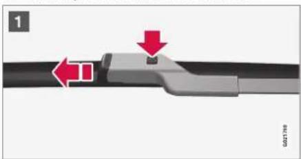 Mechanical component diagram showing a lever with red arrows indicating movement or force, no text or symbols present.