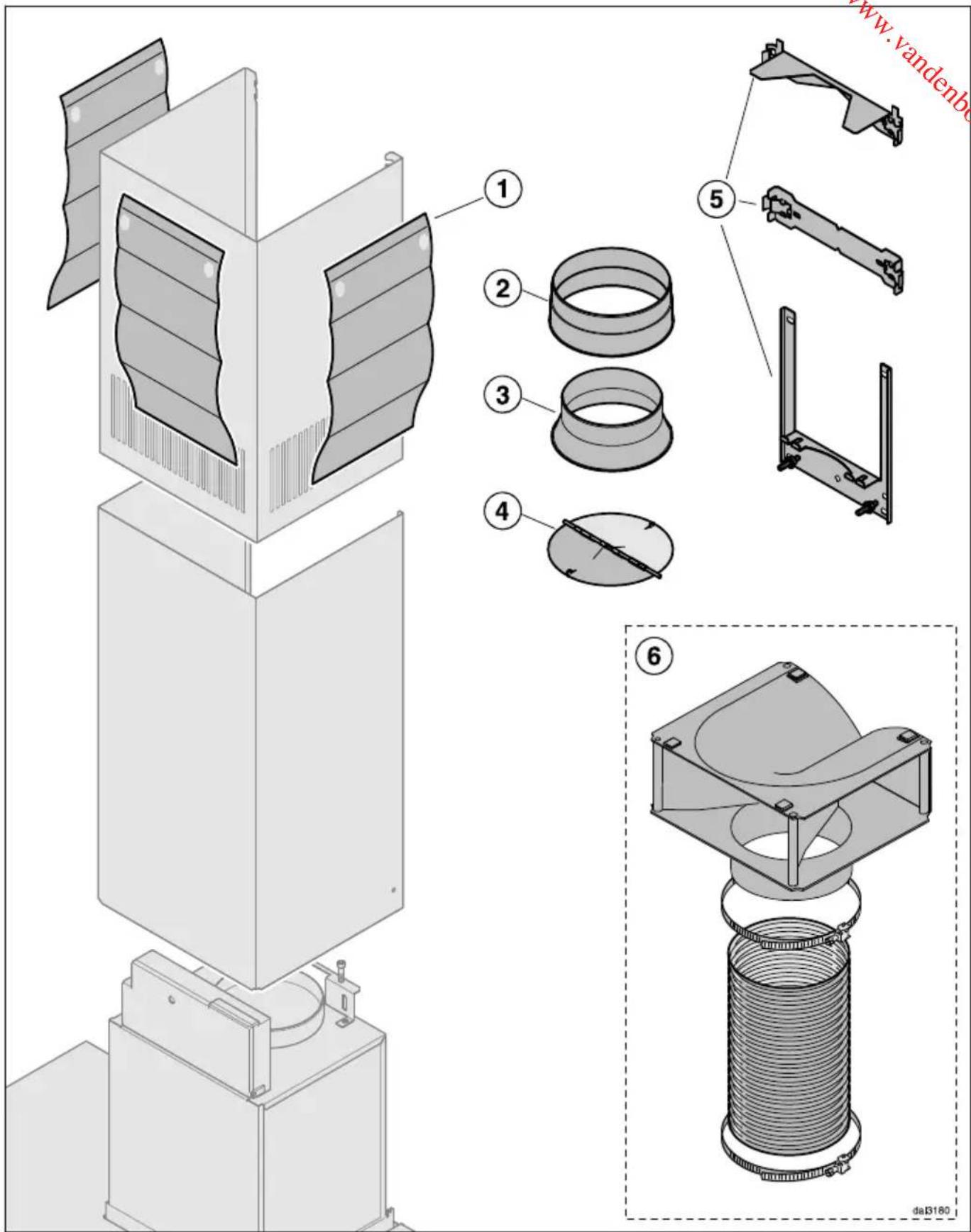 MIELE DA 6096 W Black Wing - Démontage - 2