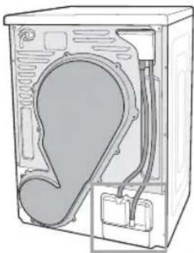 SAMSUNG DV81H8100HW - ANSCHLIESSEN DES ABWASSERSCHLAUCHS - 1