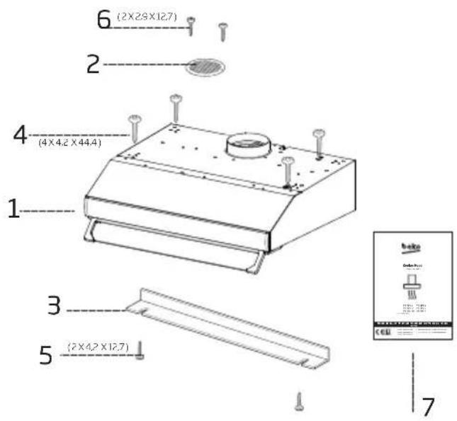BEKO CFB 9433 X - Prietaiso jrengimas - 5