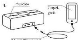 CANTON musicbox XS - Bluetooth® Verbindung über NFC AUX Verbindung - 1