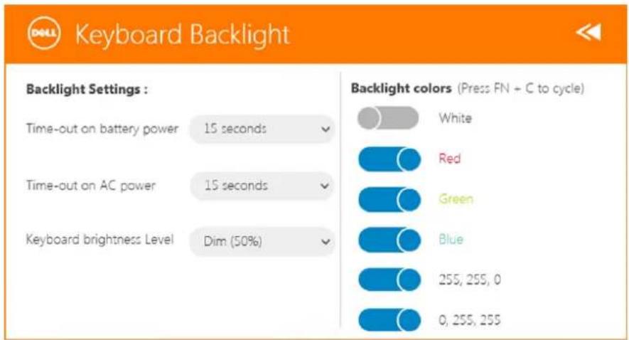 DELL Latitude 7202 - De toetsenbordverlichting aan- of uitzetten - 4