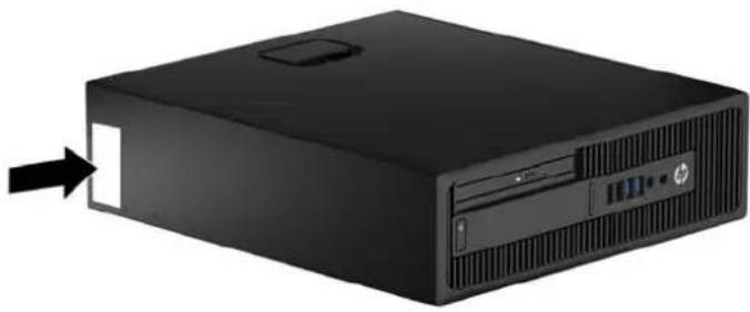 HP EliteDesk 800 G2 - Emplacement du numéro de série - 1