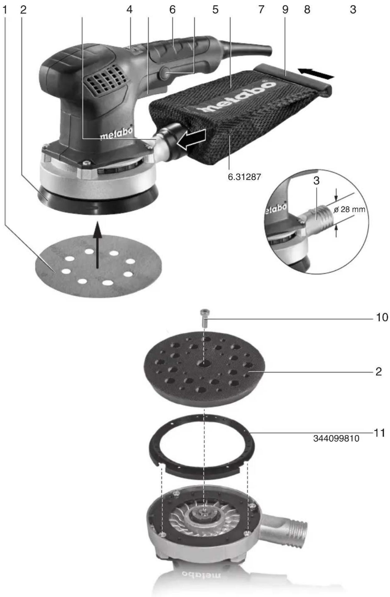 METABO SXE 3125 - 1