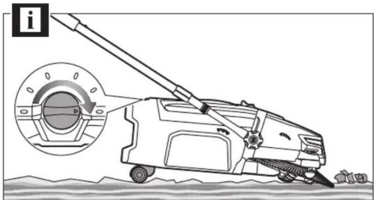 Diagram illustrating a cleaning or dust removal process with labeled components and an inset showing a circular component with 'D' and a valve.