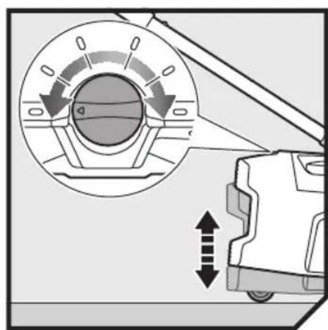 Diagram showing airflow direction and vehicle side view of a car (no text or symbols)